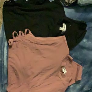 Two pack of Say What? Sleeveless Turtleneck Thong